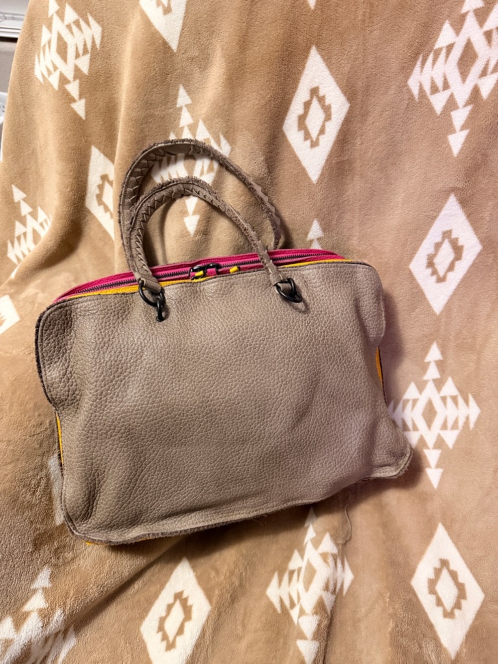 Bottega Veneta Intrecciato handbag Beige Tan multicolored leather